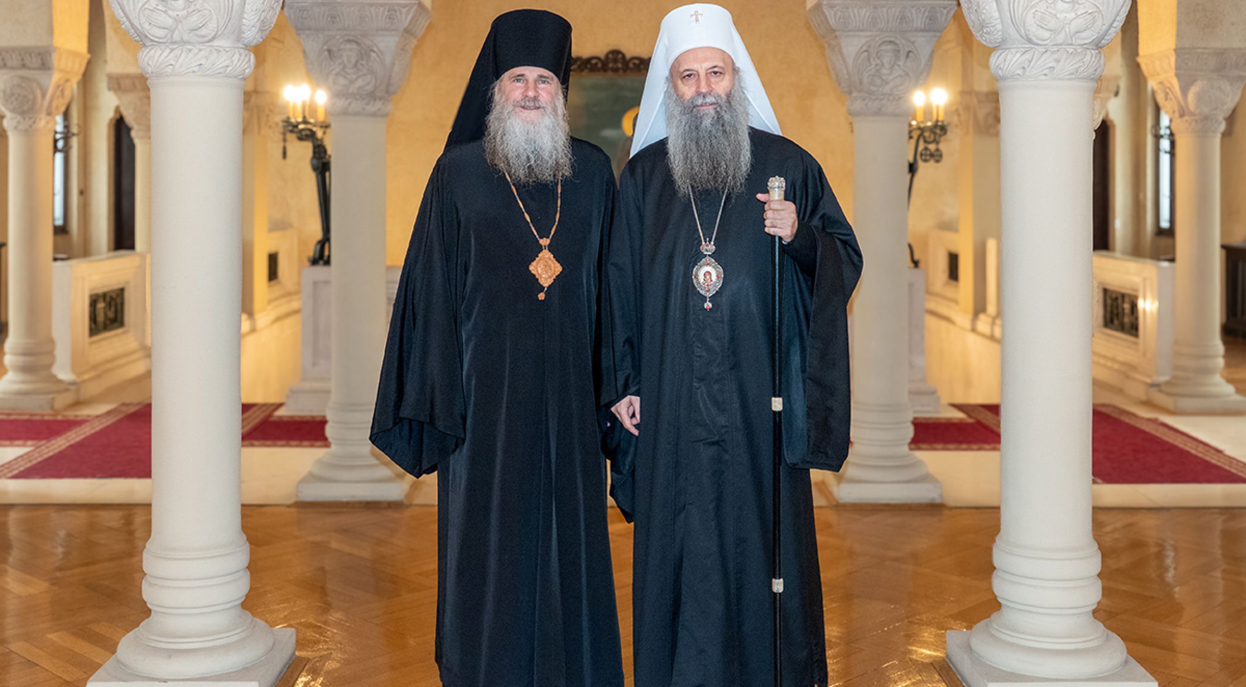 Patriarch Porfirije receives delegation of the Orthodox Church in America