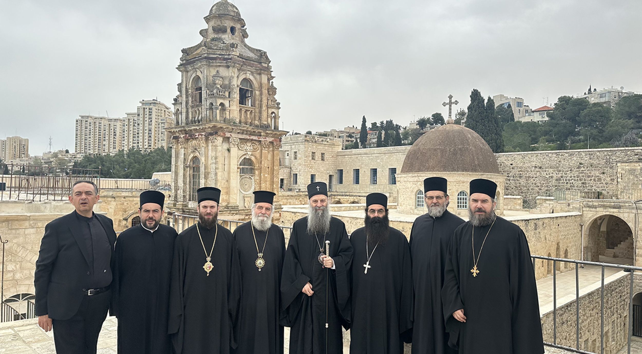 Patriarch Porfirije visited the monastery of the Holy Cross in Jerusalem