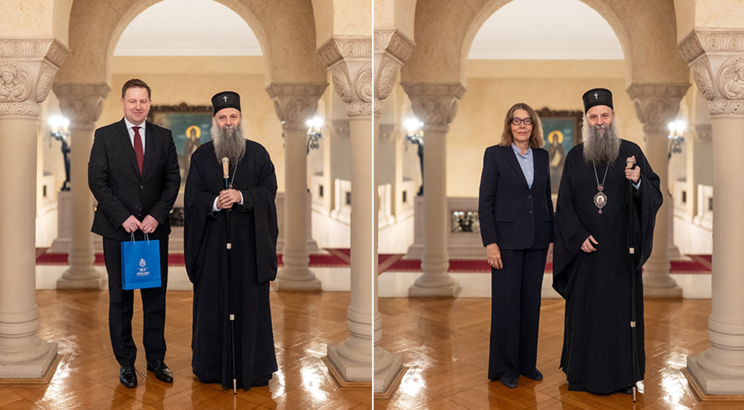 Патриарх побеседовал с послами Словакии и Дании