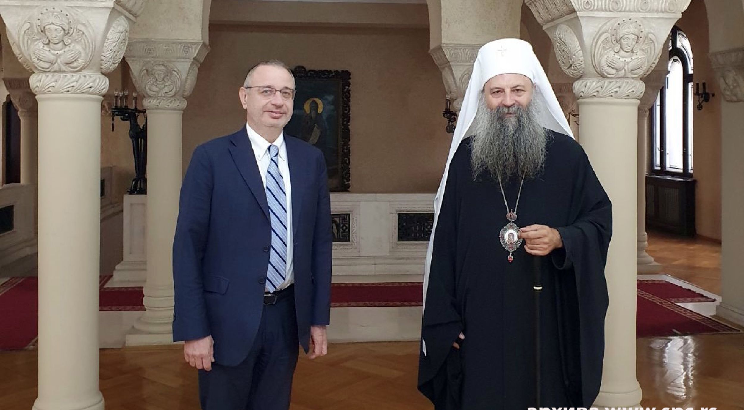 Патриарх Порфирий поздравил с Песахом Главного раввина и всех членов Еврейской общины