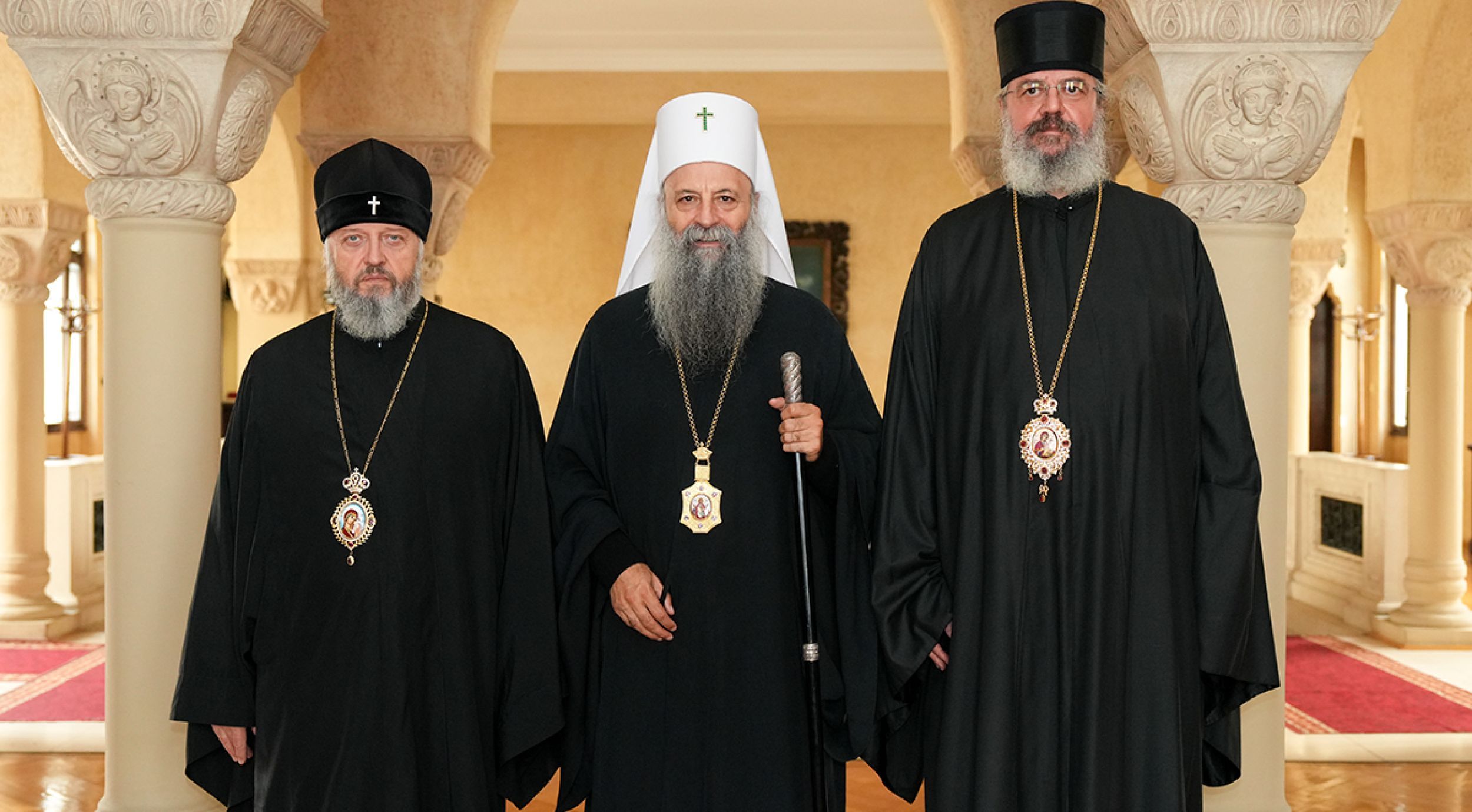 Patriarch Porfirije met with Metropolitan of Kemerovo and Prokopyevsk kyr Aristarch