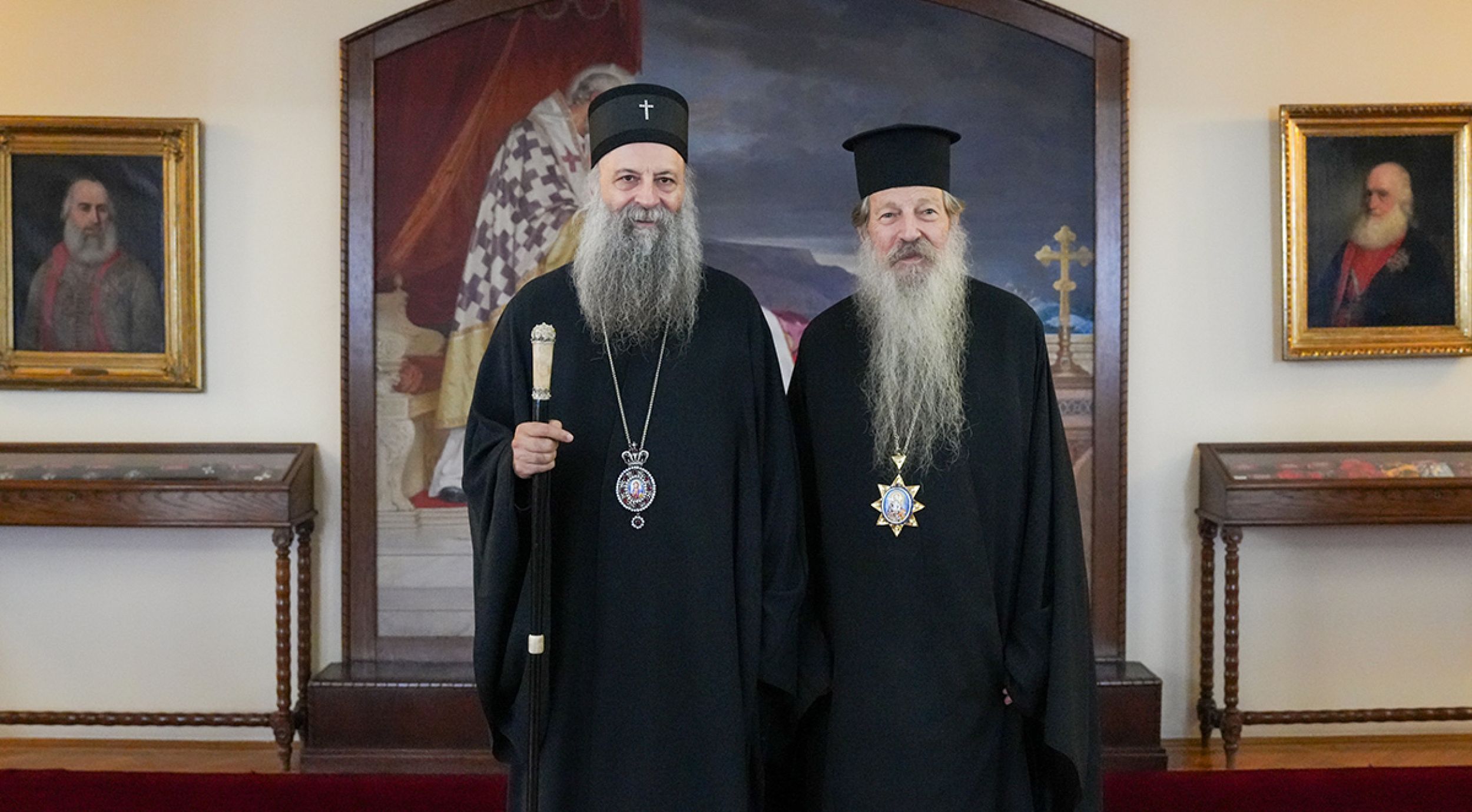 Serbian Patriarch Porfirije met with Metropolitan of Mytilene kyr Iakovos