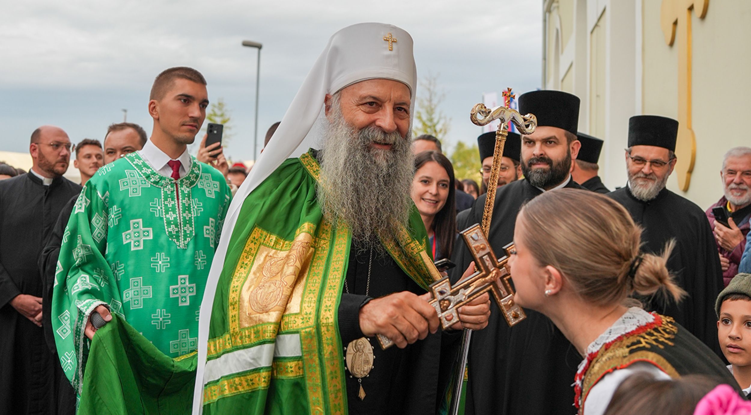 Η επίσημη υποδοχή του Πατριάρχη κ.κ. Πορφυρίου στο Μάριμπορ