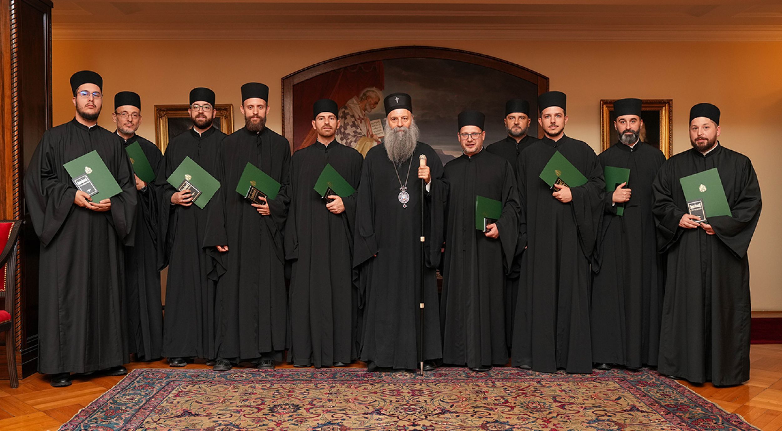 Патриарх Порфирий благословил новорукоположенных диаконов  Архиепископии Белградско – Карловацкой 