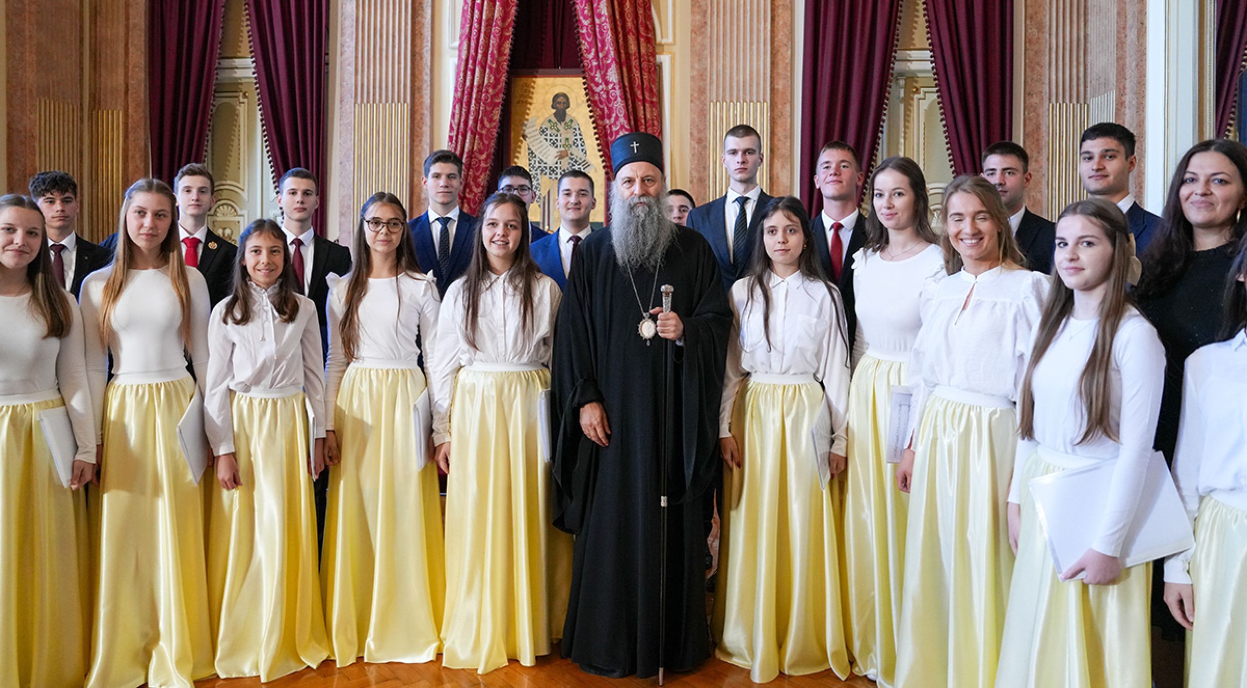 Патриарх Порфирий открыл выставку «Документы Сербского Сиона»