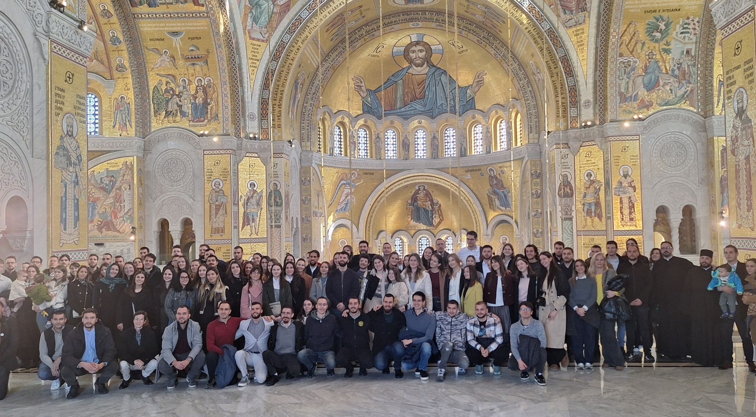 Участники Призренской летней духовной школы в Храме Святого Саввы