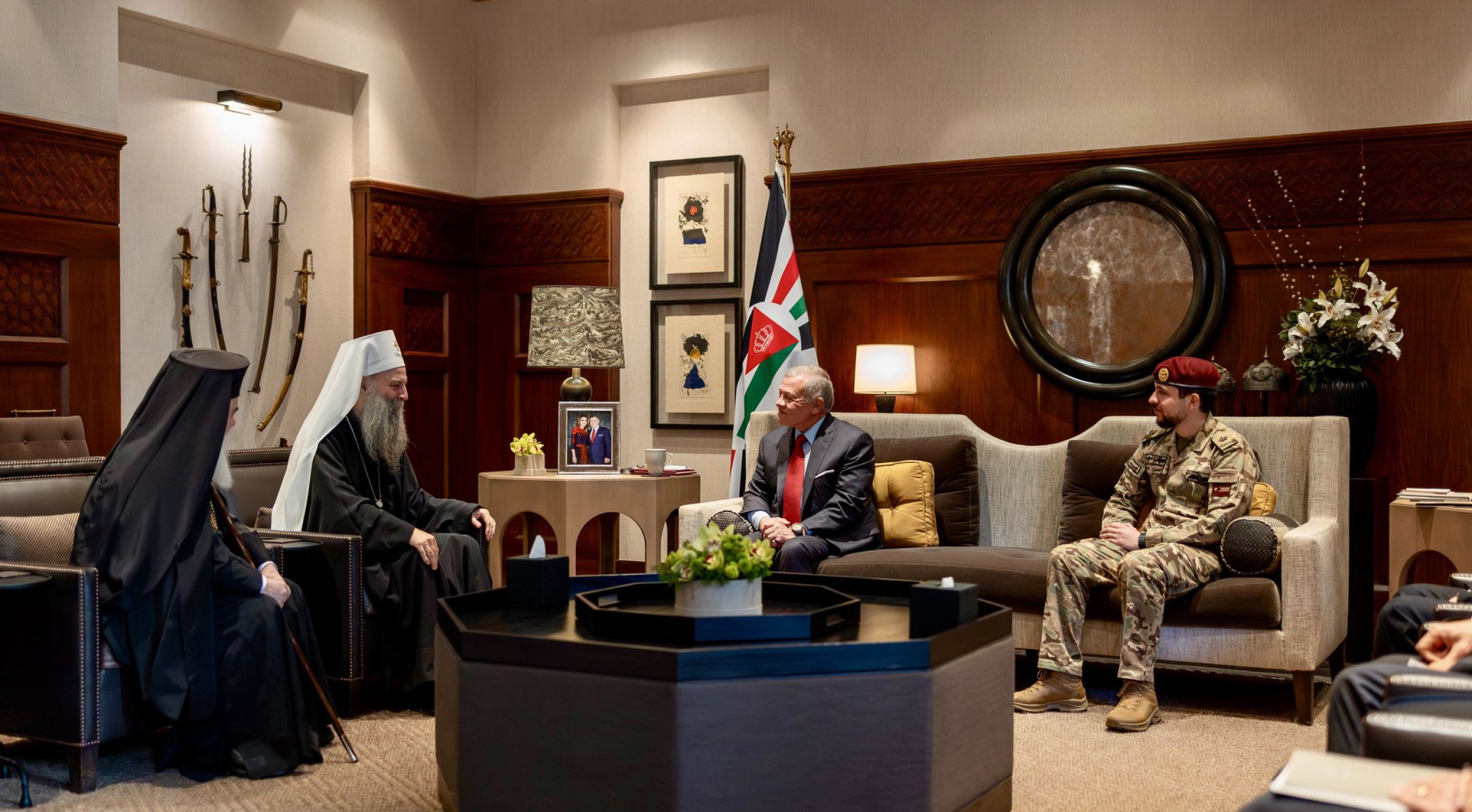 Патријарх Порфирије разговарао са Краљем Абдулахом Другим и патријарсима Јованом и Теофилом