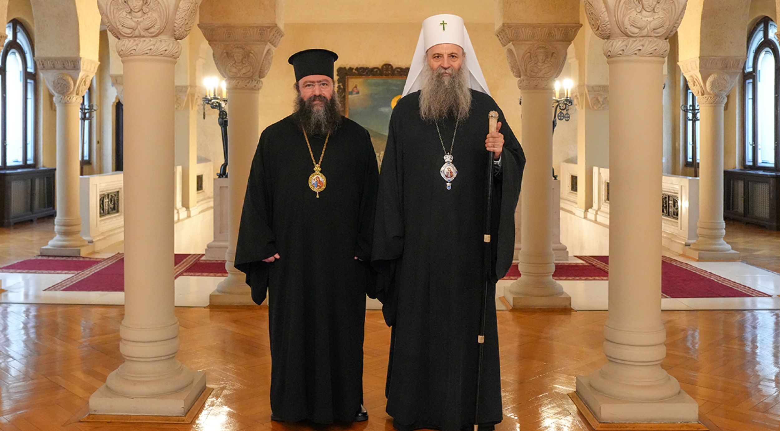 Патријарх Порфирије разговарао са Митрополитом алепским Јефремом