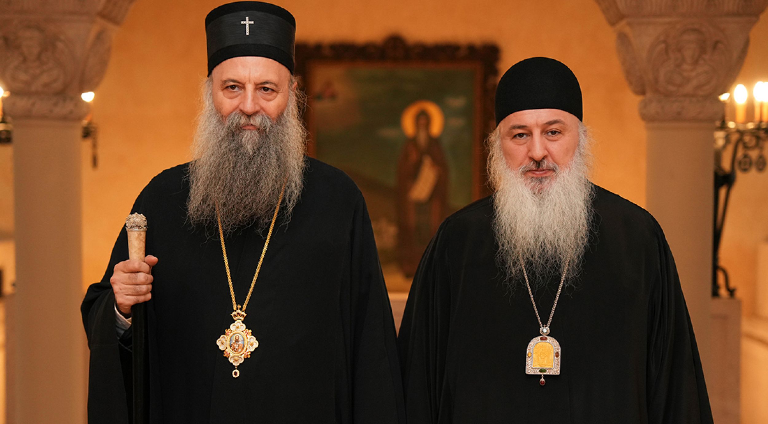 Патријарх Порфирије разговарао са Митрополитом горијским Андрејем из Грузије