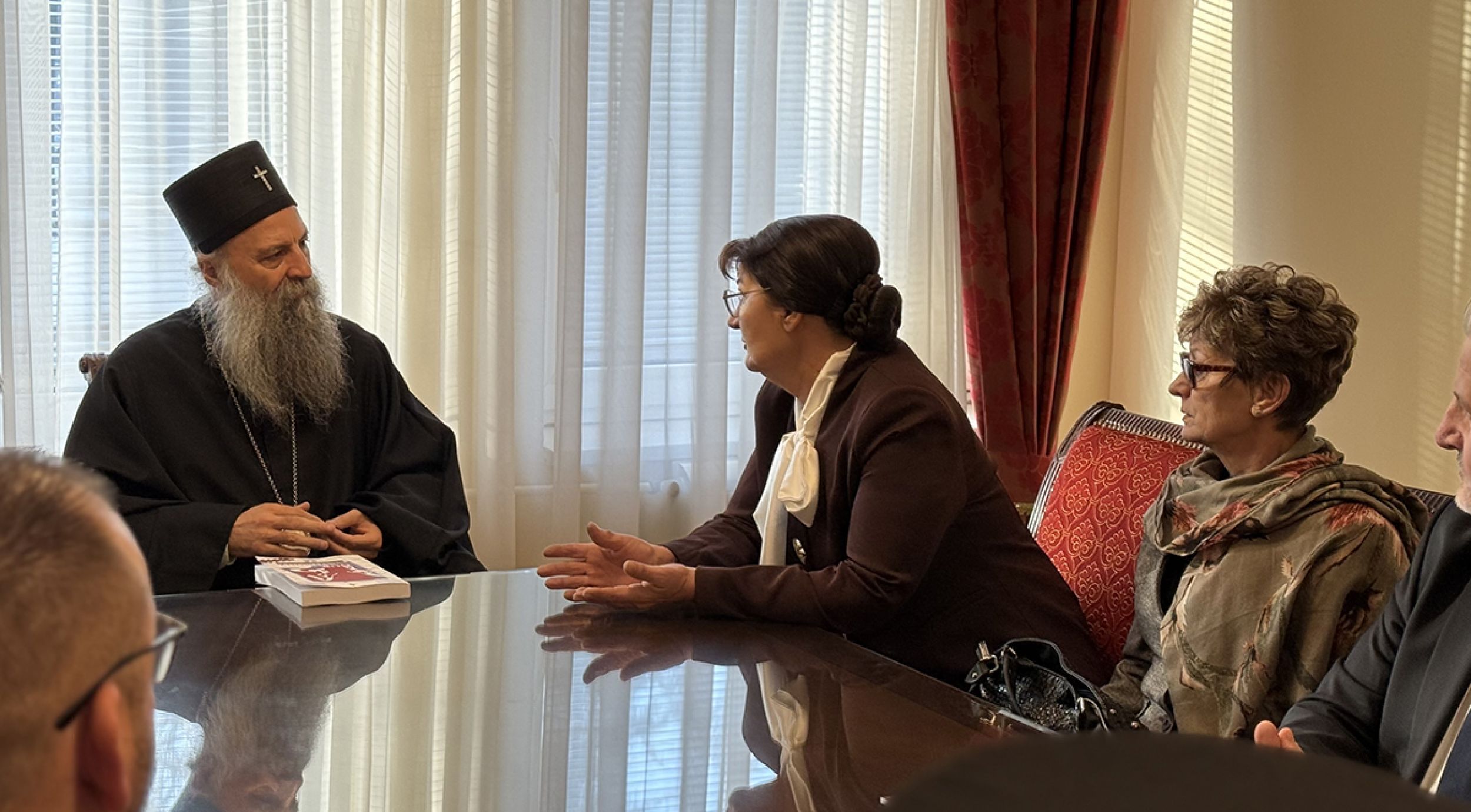 Patriarch Porfirije received a delegation of the Association of Women War Victims from Republika Srpska