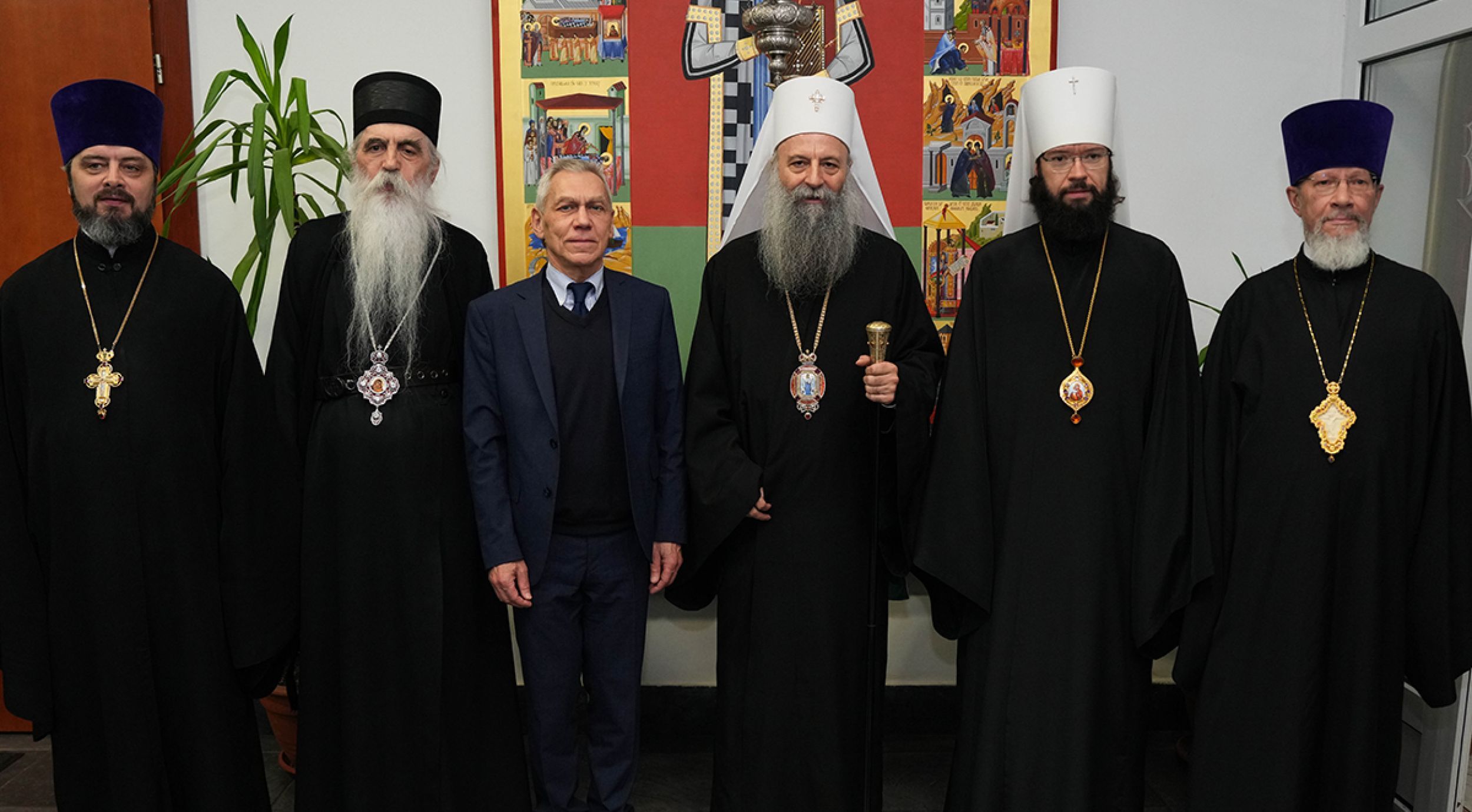 Patriarch Porfirije met with Metropolitan of Volokolamsk kyr Anthony