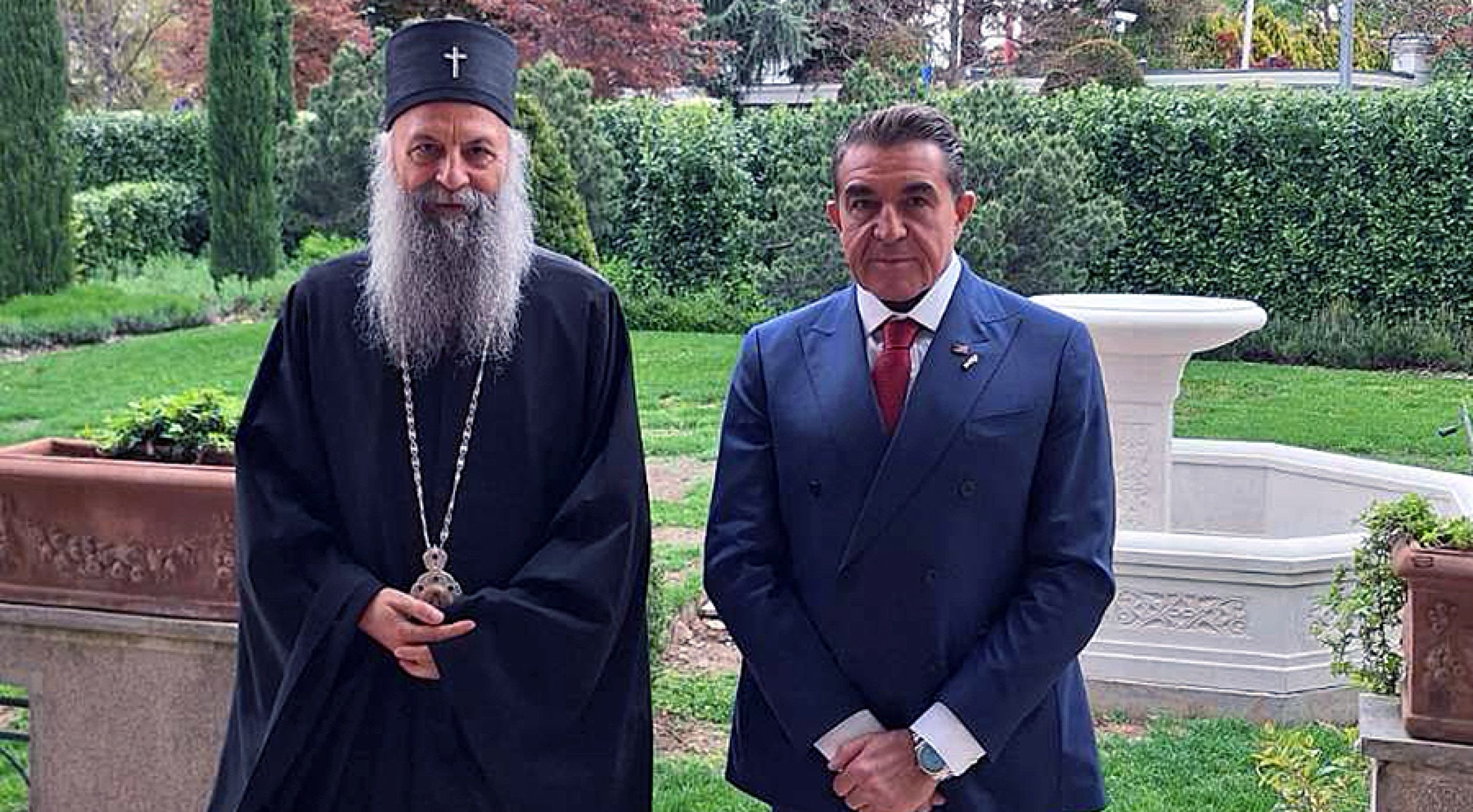 Ο Πατριάρχης κ.κ. Πορφύριος συναντήθηκε και συνομίλησε με τον Εκπρόσωπο της Αμερικανικής Κυβέρνησης