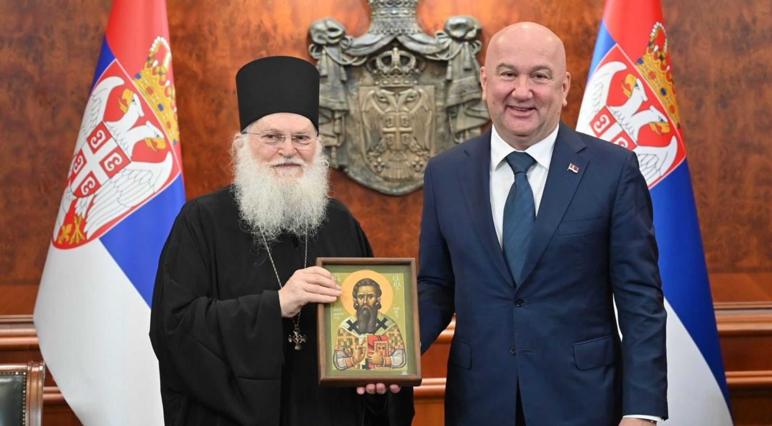 Министар Поповић разговарао са игуманом Јефремом